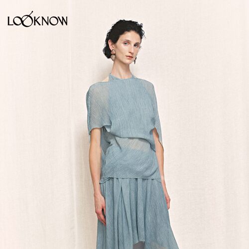 auti seminario x LOOKNOW设计师品牌2026年春夏新品真丝披肩上衣