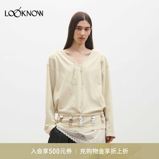 LOOKNOW26春夏新品 超柔单面抓毛多穿卫衣 well medium