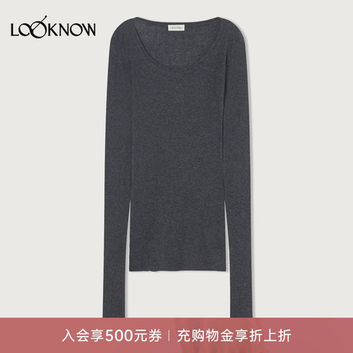 american vintage x LOOKNOW设计师品牌2026年春夏新品圆领修身T