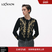 WEI LOOKNOW2026春夏新品 JACQUES 多色花卉珠绣羊毛开衫 女