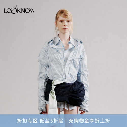 PONDER.ER x LOOKNOW2026春夏新品“ATTIRE” 缩褶衬衫