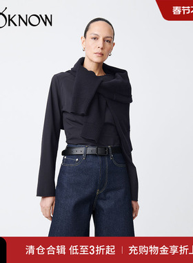 STUDIO NICHOLSON设计师品牌LOOKNOW春夏新款深蓝色牛仔短裤女