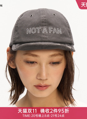 not a fan X LOOKNOW设计师品牌26秋季新品复古水洗软顶鸭舌帽