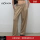 madeinormal糯糯系列LOOKNOW2025春新款 女 长裤 经典 休闲垂坠感卫裤