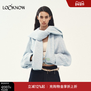 MEDIUM WELL x LOOKNOW 2025年羊毛围巾领廓形外套