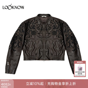 jacques wei x LOOKNOW设计师品牌2026年春夏新品珠绣牛皮外套