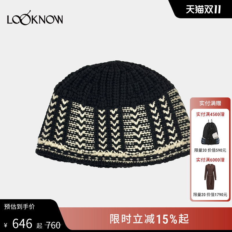 LOW CLASSIC X LOOKNOW2025年秋季新款提花针织帽女