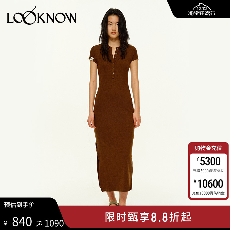 madeinnormalPOLO领短袖连衣裙