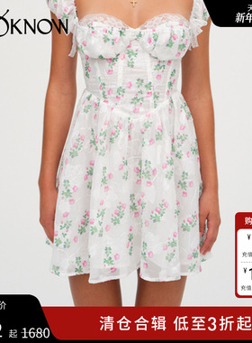 FOR LOVE AND LEMONS设计师品牌LOOKNOW春夏白色蕾丝连衣裙