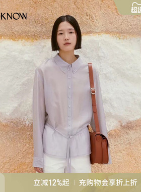 low classic LOOKNOW26春季新品多色系带衬衫