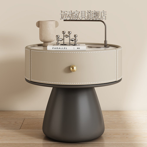 家用卧室实木床头柜2024新款轻奢