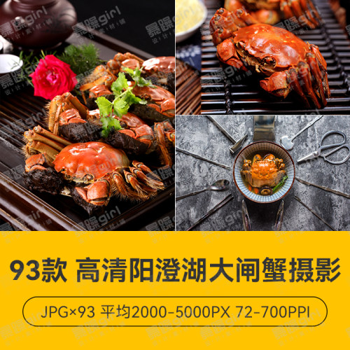 淘宝静物阳澄湖大闸蟹螃蟹高清摄影图ps海报设计背景图宣传素材