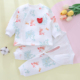 新生婴儿打底套装 宝宝秋冬幼儿衣服分体夹棉保暖a类纯棉春秋内衣