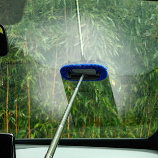 汽车后视镜雨刮器清洁手动雨刮伸缩支架刮条洗车玻璃除水雾刮水器