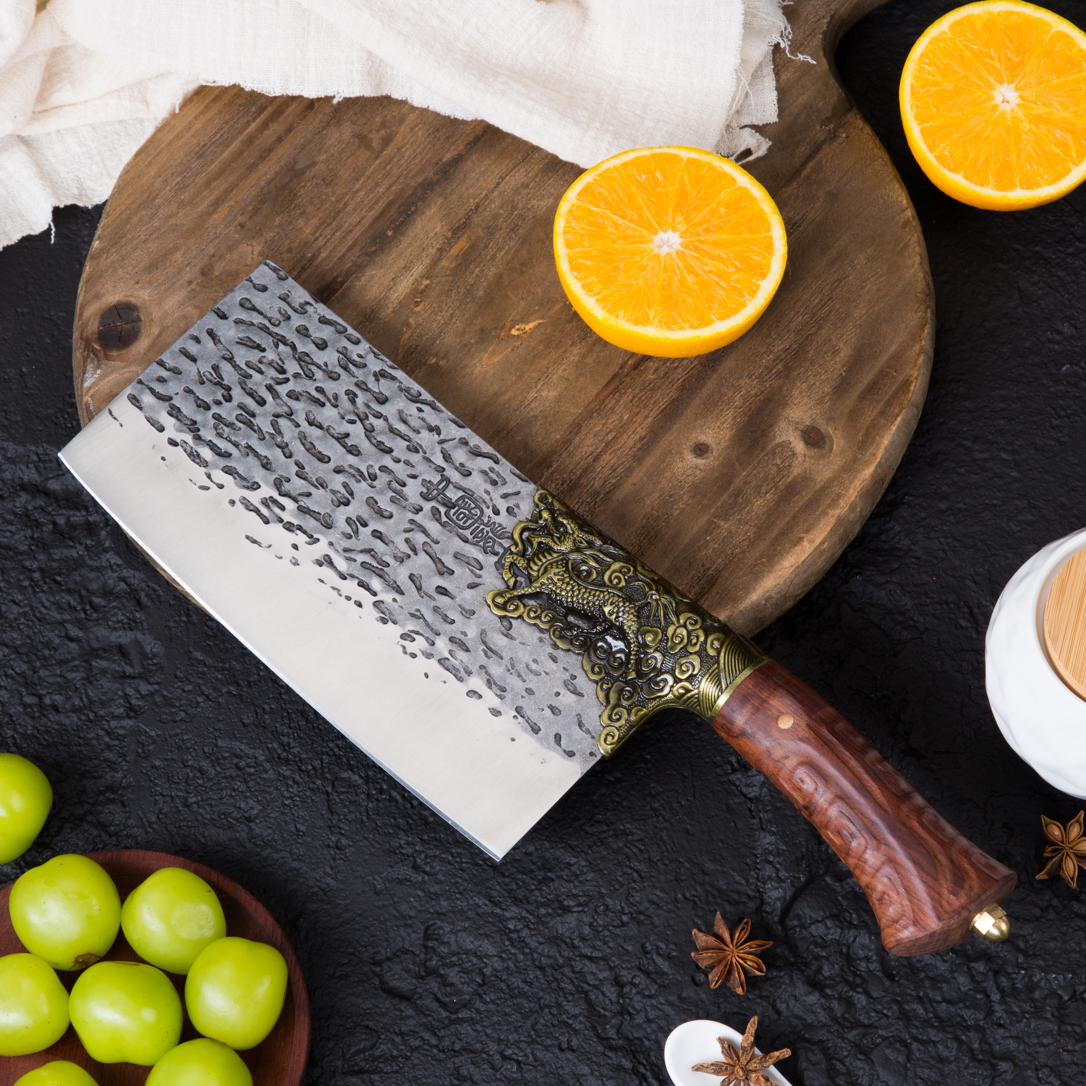 龙泉锻打菜刀家用斩切两用菜刀具厨师专用超快切片刀切菜刀切肉刀,厨房/烹饪用具,菜刀,淘宝优惠券,粉丝福利购,淘宝优惠卷