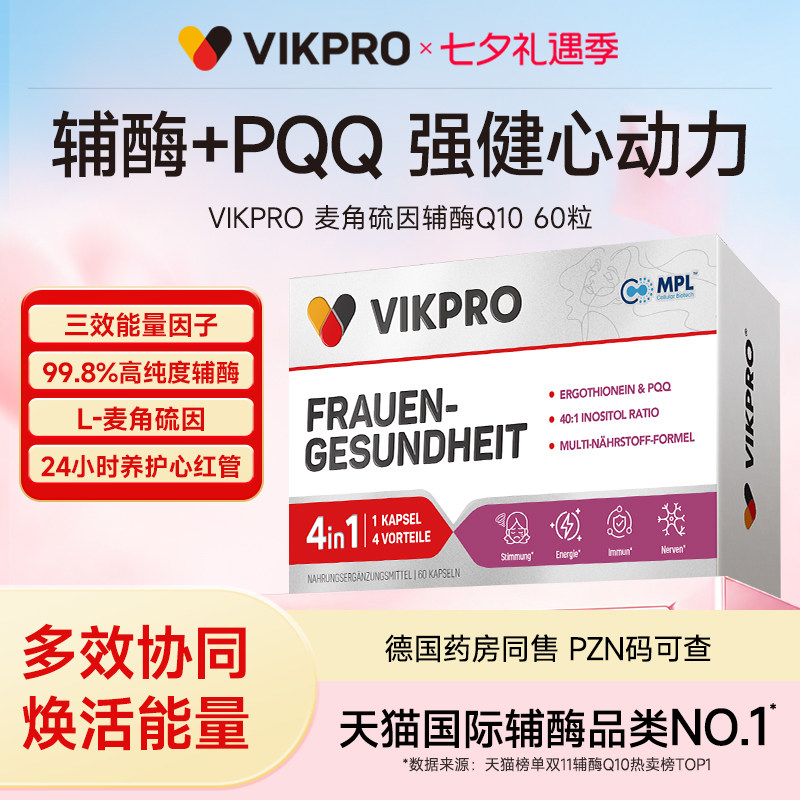 德国vikpro辅酶q10软胶囊