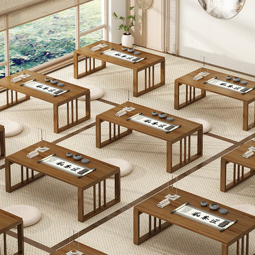 日式矮桌榻榻米茶桌阳台折叠炕桌