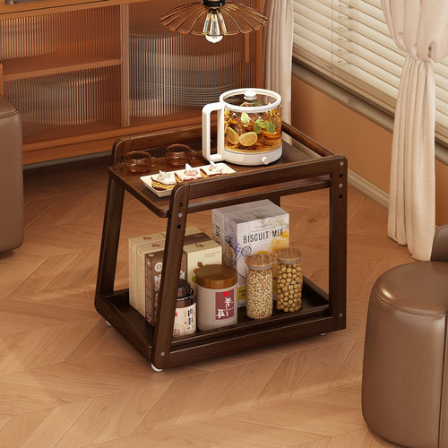 可移动小茶台茶桌边柜烧水壶架子