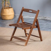 可折叠椅子家用实木餐厅客厅休闲靠背椅小凳子便携式 庭院户外椅子