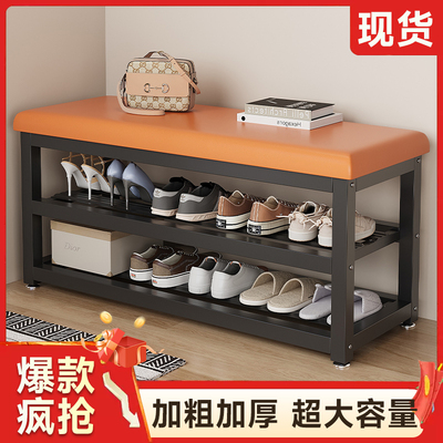 换鞋凳门口家用可坐鞋柜坐凳一体入户门轻奢高级感穿鞋凳进门鞋架