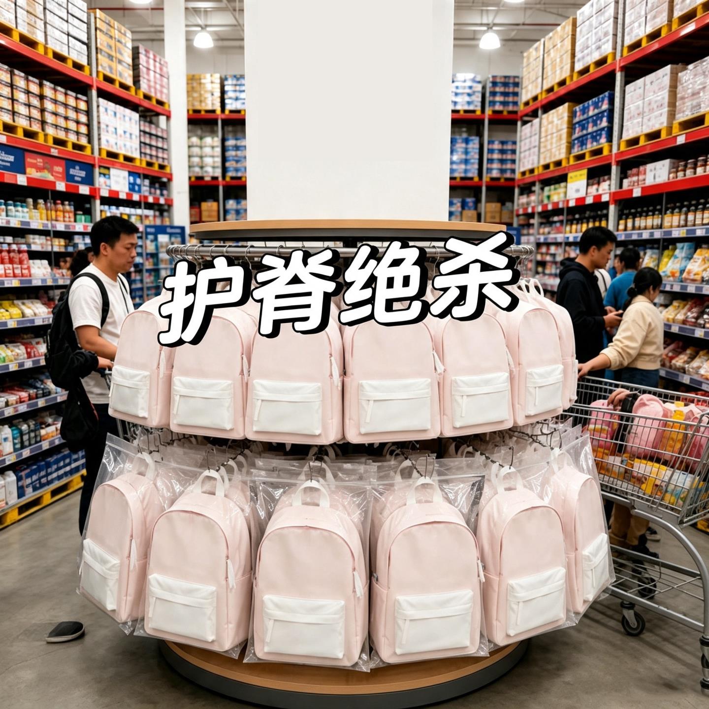 马卡龙拼色双肩包ins简约初高中女生大容量百搭轻便减负校园书包