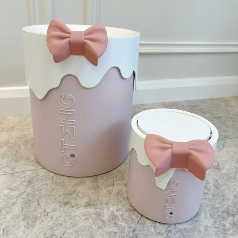 垃圾桶ins可爱客厅卧室家用酒店厕所卫生间厨房大号创意摇盖翻盖