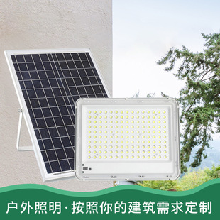高亮戶外防水庭院燈100瓦led太陽能燈太陽能路燈 太陽能投光燈新款
