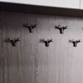 墙壁挂衣柜现代鹿角衣橱柜门北欧牛角挂衣钩挂钩衣服内单个衣挂钩