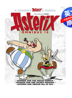 中图跨境 英文原版 高卢英雄历险记28-30 合订本 卷十 儿童趣味冒险励志漫画故事书 Asterix Omnibus 10 高卢人阿斯特克斯