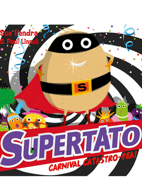 英文原版 Supertato Carnival Catastro-Pea 超级狂欢嘉年华豌豆 Supertato系列  超市里的超级英雄 儿童趣味插图绘本