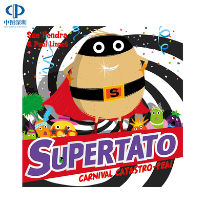 英文原版 Supertato Carnival Catastro-Pea 超级狂欢嘉年华豌豆 Supertato系列  超市里的超级英雄 儿童趣味插图绘本