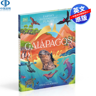 探索地域群岛丰富动植物地理旅行指南 加拉帕戈斯 精装 全彩插图版 儿童地理生物多样性英语科普百科读物 英文原版 Galapagos