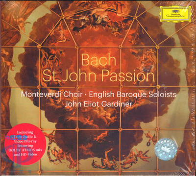 【中图音像】巴赫 约翰受难曲 加迪纳 2CD＋1BD 4861822