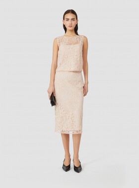【季末甄选】 MaxMara 女装蕾丝铅笔半身裙6776025106