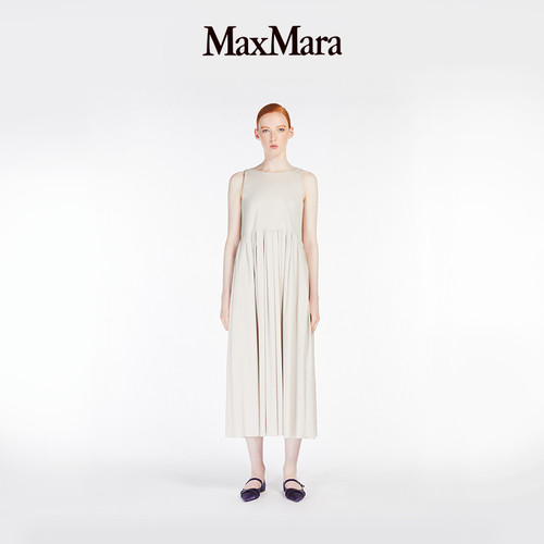 【季末甄选】 MaxMara 女装纯色无袖连衣裙9221105306
