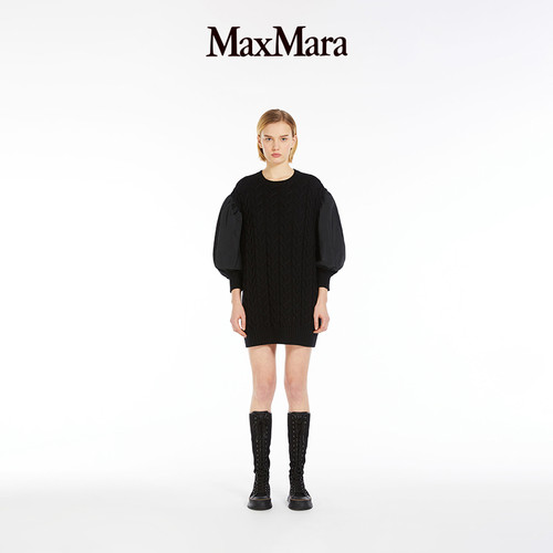 【季末甄选】 MaxMara 女装羊毛针织连衣裙1321105106