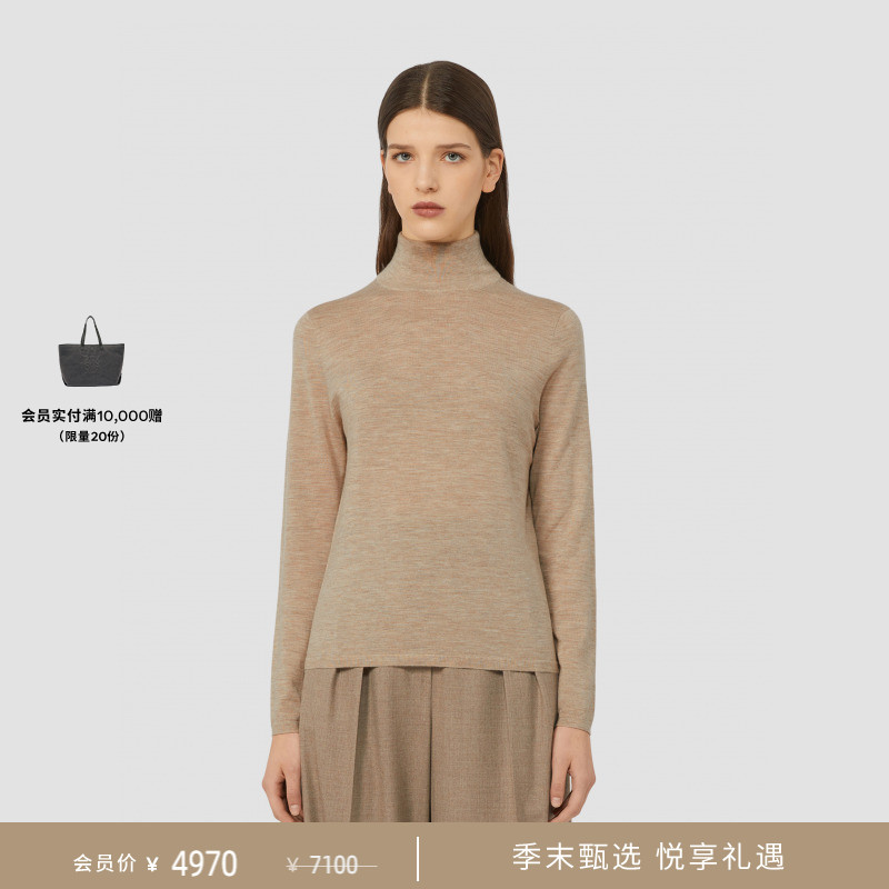 【季末甄选】MaxMara 2025秋冬新品山羊绒高领毛衣1366075206&
