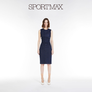 女装 无袖 2024春夏新品 Sportmax 牛仔连衣裙2221014506