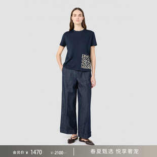 MaxMara 2026春夏新品女装棉质印花短袖T恤9971036306