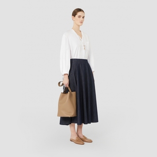 休閑棉質(zhì)V領(lǐng)襯衫 MaxMara 2025早秋新品 女裝 9116035106&