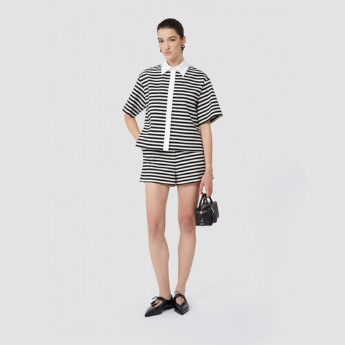 【季末甄选】 MaxMara 女装条纹针织衬衫1956015106