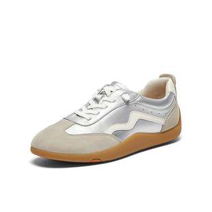 ALI24CM4 鱼骨羊皮休闲运动开车鞋 Bata木作德训鞋 女2024秋商场新款