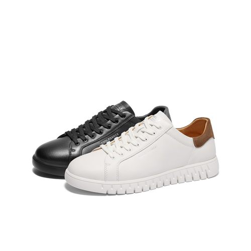 百丽男鞋小白鞋2025春新商场同款舒适百搭休闲板鞋运动鞋8QG01AM5