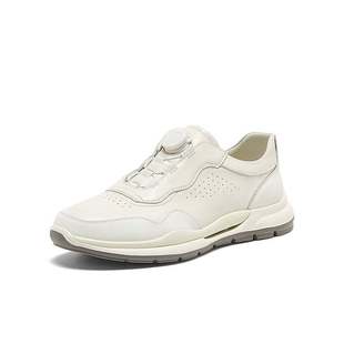 EAM05AM5 牛皮百搭户外厚底男运动休闲鞋 百思图2025春季 商场新款