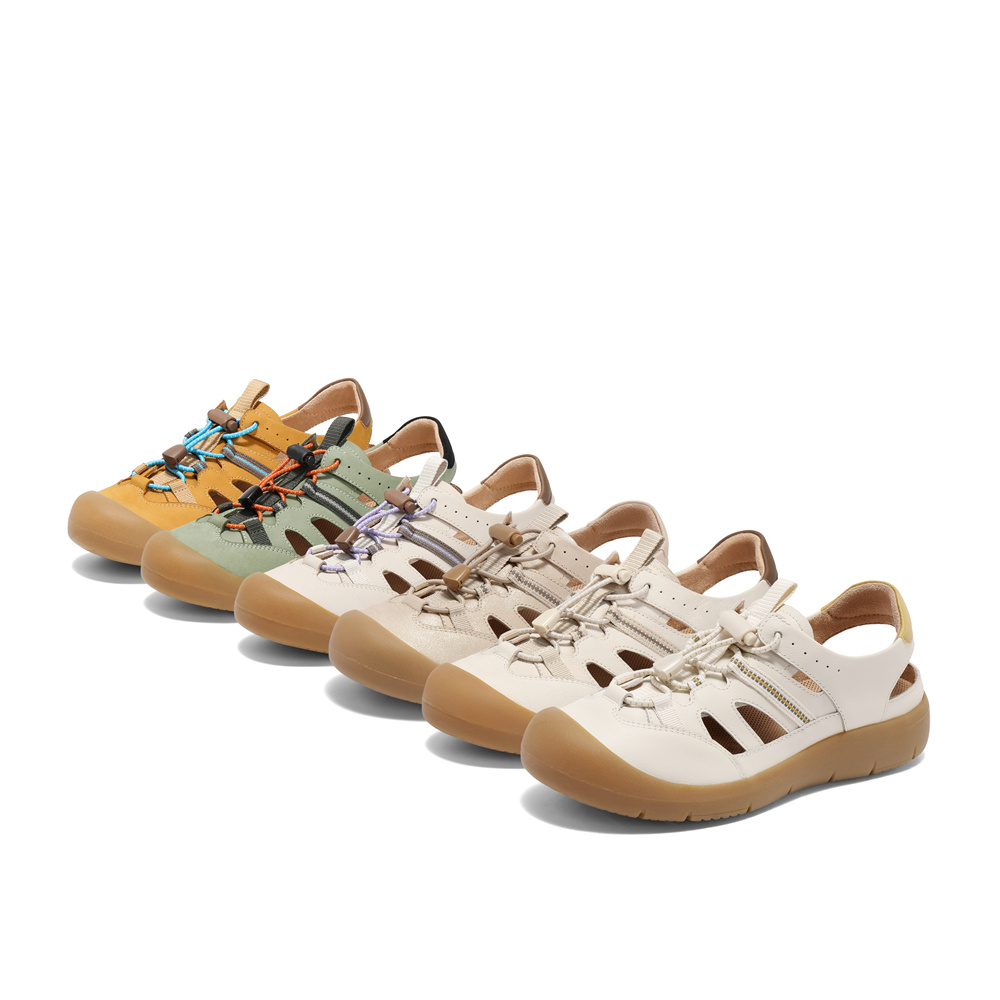 森达麦浪可可鞋丑萌凉鞋猪笼凉鞋女鞋休闲运动软底洞洞鞋4MR28BM5