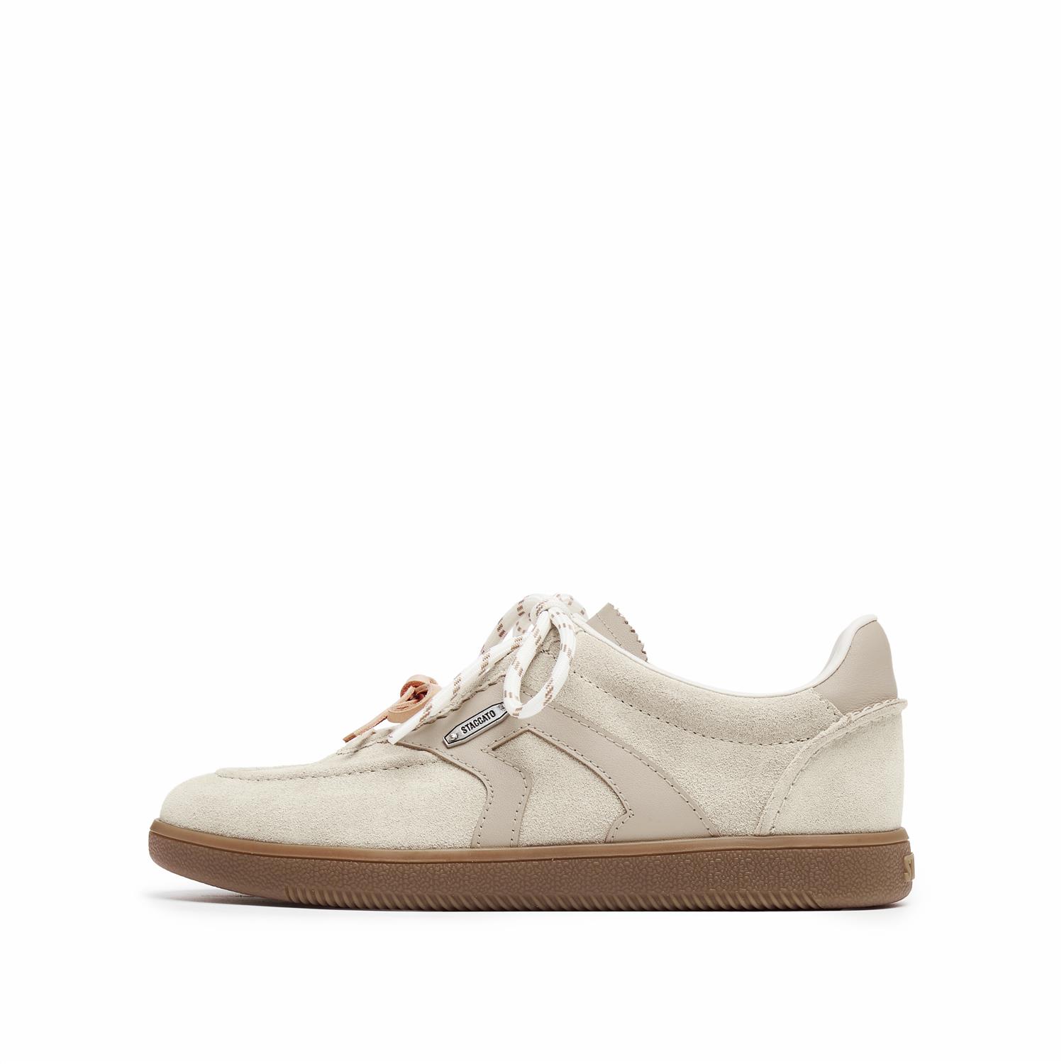 思加图2025新款小音符复古百搭德训鞋运动休闲板鞋女单鞋EE934CM5