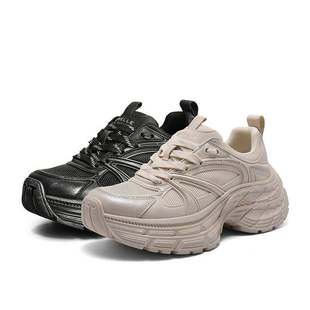 子复古老爹鞋 百搭休闲鞋 女24新款 厚底运动鞋 B2242CM4 秋季 百丽鞋