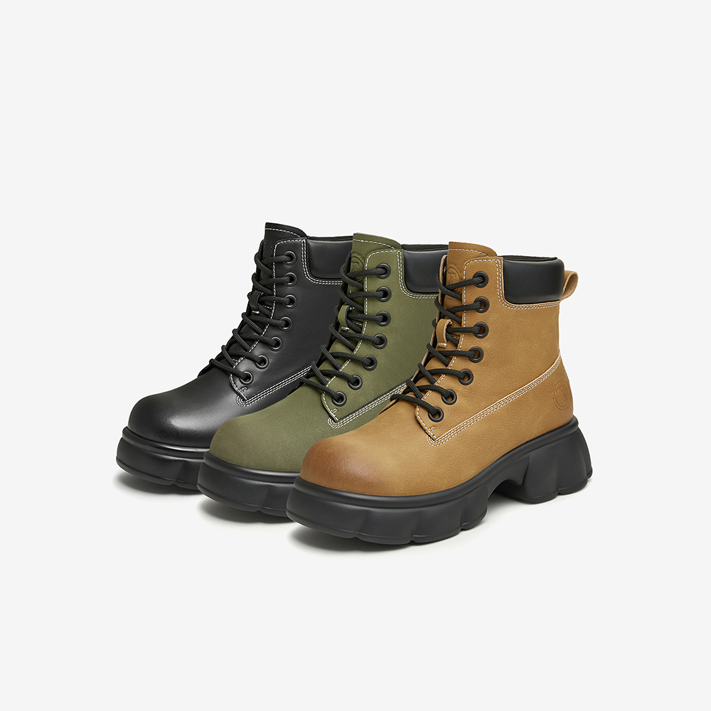 专柜正品Tata马丁靴女靴子休闲短靴机车靴2024冬新款CFH01DD4