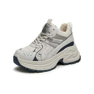 女款 新款 高帮鞋 子2024秋季 CDA01CM4 休闲鞋 Tata他她厚底老爹鞋