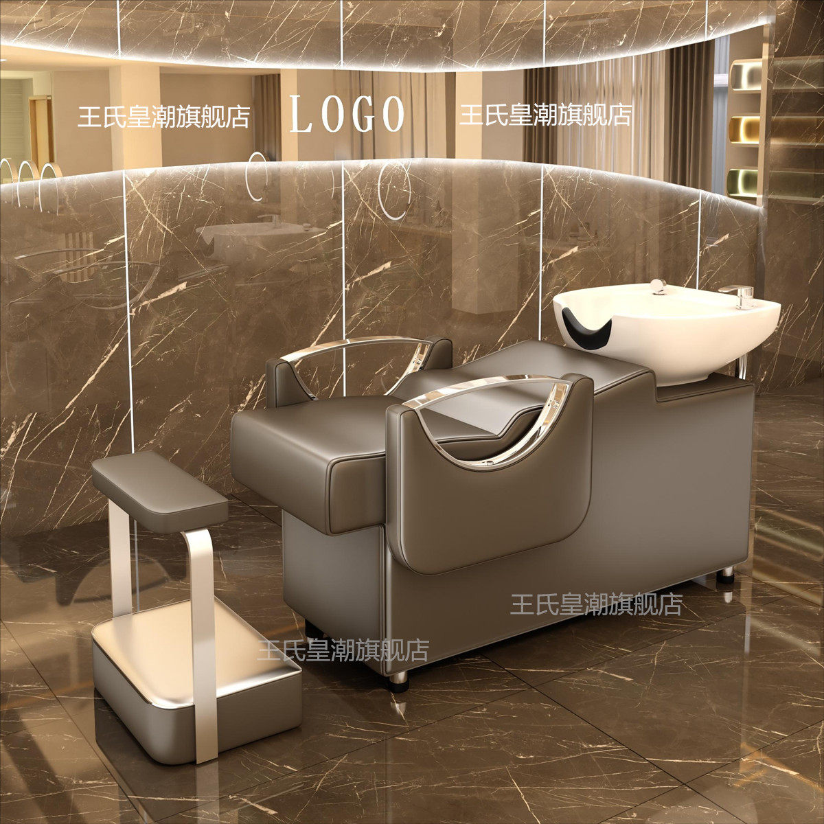 洗头床理发店专用半躺式美发店洗发床网红发廊冲头床冲水床陶瓷盆,商业/办公家具,美容床/美发床/洗头床,淘宝优惠券,粉丝福利购,淘宝优惠卷